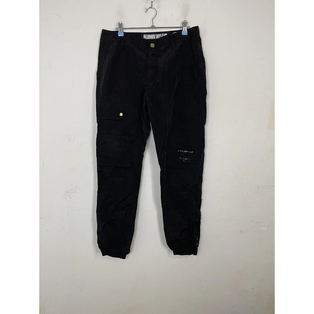 Billionaire Boys Club BBC Mens Pants Size 32‎ Black Nylon Cargo Jogger